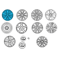 OEM 2013 Lexus GS450h Wheel, Disc Chrome P Diagram - 4261A-30272