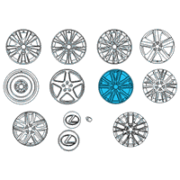 OEM Lexus GS450h Wheel, Disc Diagram - 42611-30D21
