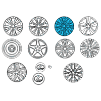 OEM 2019 Lexus GS F Wheel, Disc Chrome P Diagram - 4261A-30332