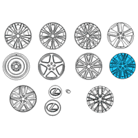 OEM 2018 Lexus GS F Wheel, Disc Diagram - 42611-30D80