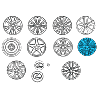 OEM 2018 Lexus GS300 Wheel, Disc Diagram - 42611-30D80