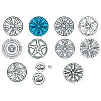 OEM 2014 Lexus GS350 Wheel, Disc Diagram - 42611-30E63