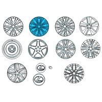 OEM 2018 Lexus GS300 Wheel, Disc Diagram - 42611-30E63