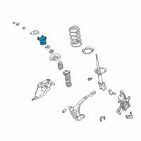 OEM 1996 Nissan Quest Strut Mounting Insulator Assembly Diagram - 54320-2Z300