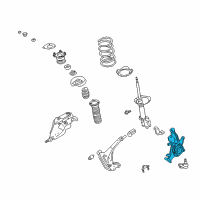 OEM 2000 Nissan Quest Spindle-KNUCKLE, RH Diagram - 40014-7B000