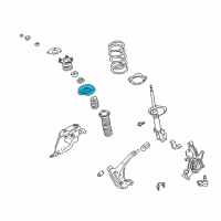 OEM 1995 Nissan Quest Front Spring Seat Diagram - 54036-0B000