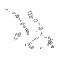 OEM Nissan Bearing-Strut Mounting Diagram - 54325-7B000