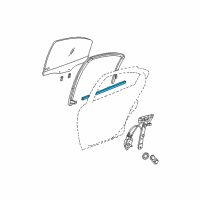 OEM Dodge Neon WEATHERSTRIP-Rear Door Belt Diagram - 5008716AA