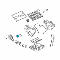 OEM 1997 Cadillac Catera Crankshaft Gear Diagram - 90409548