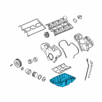 OEM Saturn LW2 Pan Asm, Oil Diagram - 9157816