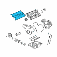 OEM Saturn LW2 Gasket, Camshaft Cover Diagram - 24450871