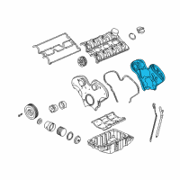 OEM Saturn Cover, Timing Belt Rear Diagram - 90572785