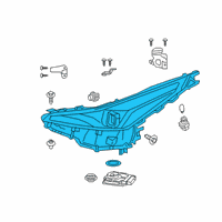 OEM 2021 Toyota Prius AWD-e Composite Headlamp Diagram - 81070-47870