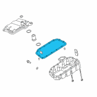 OEM 2000 Honda Insight Gasket, Oil Pan Diagram - 21814-PHT-000