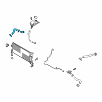 OEM Kia Forte Hose Assembly-RADAATOR, L Diagram - 25415F2400