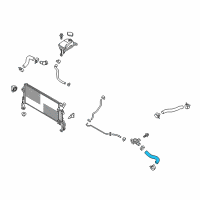 OEM 2022 Kia Forte Hose-Radiator Inlet Diagram - 25411F2250