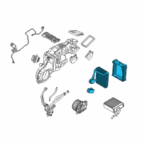 OEM Ford Flex Evaporator Core Diagram - 8A8Z-19860-A