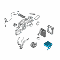 OEM 2009 Ford Flex Heater Core Diagram - 8A8Z-18476-A