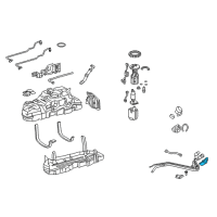 OEM 2020 Toyota 4Runner Fuel Filter Diagram - 7774548020