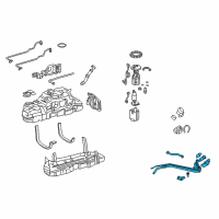 OEM 2014 Lexus GX460 Pipe, Fuel Tank Filler Diagram - 77210-35050