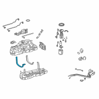 OEM 2022 Lexus GX460 Band Sub-Assembly, Fuel Diagram - 77601-60400