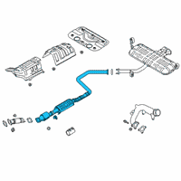 OEM 2021 Hyundai Veloster Center Muffler Complete Diagram - 28600-J3740