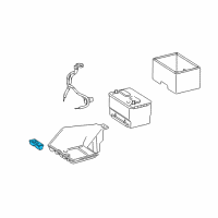 OEM 2011 Ram 1500 Bracket-Battery Hold Down Diagram - 4672497AA