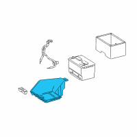 OEM Dodge Tray-Battery Diagram - 55372499AG