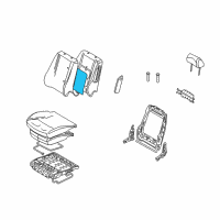 OEM 2010 Ford Fusion Seat Back Heater Diagram - AE5Z-14D696-A