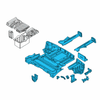 OEM BMW Z3 Trunk Floor Diagram - 41-12-2-489-960