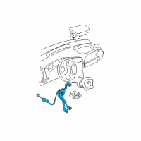 OEM 2002 Pontiac Grand Am Coil Kit, Inflator Restraint Steering Wheel Module Diagram - 26096191