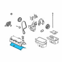 OEM 2001 Honda Civic Gasket, Cylinder Head Cover Diagram - 12341-PLC-000