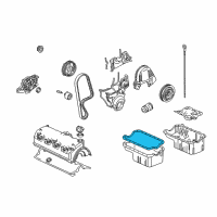 OEM 1996 Honda Civic del Sol Gasket, Oil Pan (Otsuka Polytec) Diagram - 11251-P2A-014