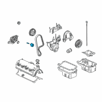 OEM Honda Tensioner Set, Timing Belt Diagram - 14520-PLC-335