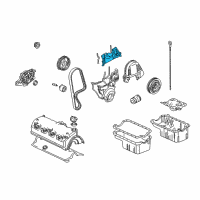 OEM Honda Civic Cover, Timing Belt Back Diagram - 11840-PLM-000