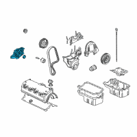 OEM 2001 Honda Civic Pump Assembly, Oil (Yamada) Diagram - 15100-PLC-003