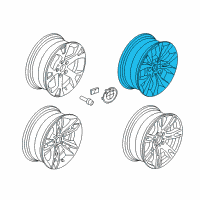 OEM 2015 BMW X1 Light Alloy Rim Diagram - 36-11-6-789-141