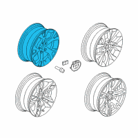 OEM 2015 BMW X1 Light Alloy Rim Diagram - 36-11-6-789-140