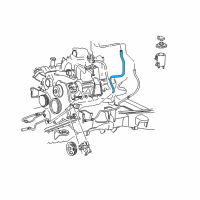 OEM Lincoln Mark LT Power Steering Hose Diagram - 8L3Z3A713A