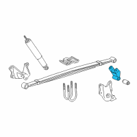 Genuine Ford Spring Assembly Shackle diagram