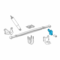 OEM Ford E-150 Econoline Spring Assembly Shackle Diagram - E6TZ-5776-B