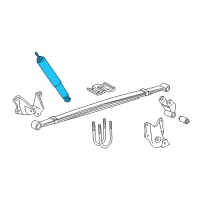 OEM Ford E-150 Econoline Club Wagon Shock Diagram - 7C2Z-18125-D