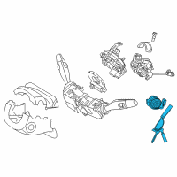 OEM 2019 Hyundai Sonata Key Sub Set-Steering Lock Diagram - 81900-C1H00