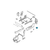 OEM 2007 Nissan Murano Switch Assy-Seat Lumbar Diagram - 87317-CB002