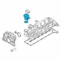 OEM 2015 BMW 740Ld xDrive Oil Filler Neck Diagram - 11-12-8-507-608