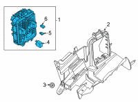 OEM 2020 Cadillac CT5 Fuse & Relay Box Diagram - 84563557