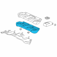 OEM 2018 Acura TLX Pad, Rear Seat Cushion Molding Diagram - 82132-TZ3-C11