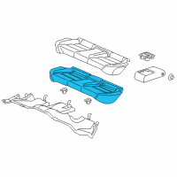 OEM 2017 Acura TLX Pad, Rear Seat Cushion Molding Diagram - 82132-TZ7-A11