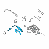 OEM Nissan NV1500 EVAP Assembly-Front, W/EXP Valve Diagram - 27280-1PA5A