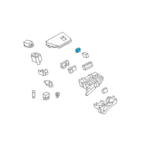 OEM Toyota Matrix Fuse Holder Diagram - 82631-12080